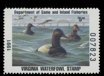 Picture of 1991 Virginia Duck Stamp