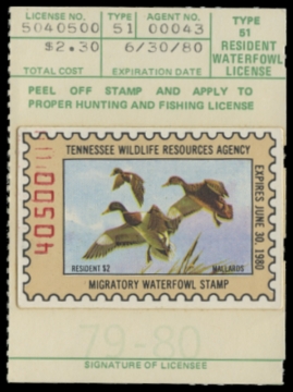 Picture of 1979 Tennessee Duck Stamp - First of State