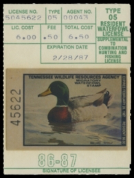 Picture of 1986 Tennessee Resident  Duck Stamp