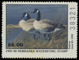 Picture of 1991 Nebraska Duck Stamp - First of State