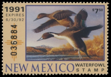 Picture of 1991 New Mexico Duck Stamp - First of State